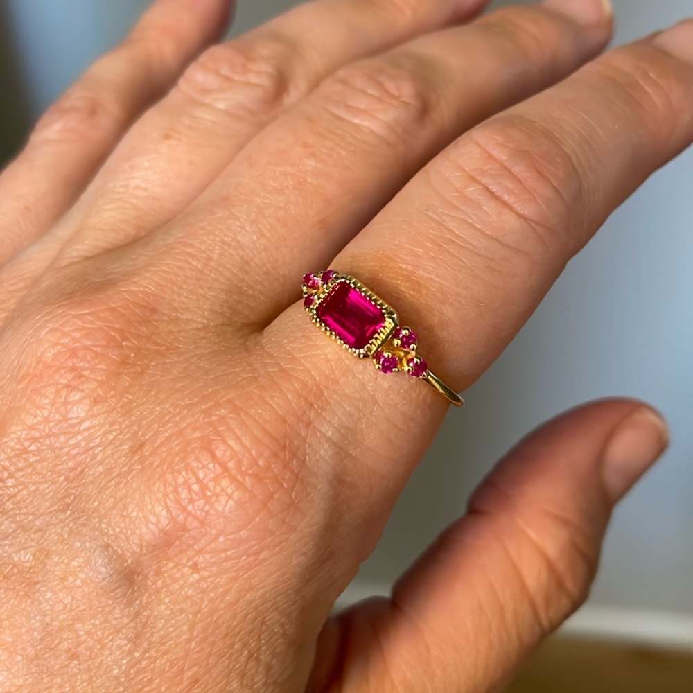 Lab Ruby Ring - image 1